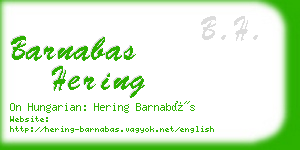 barnabas hering business card
